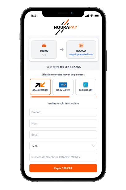 Select payment method and enter your info.